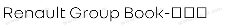 Renault Group Book字体转换